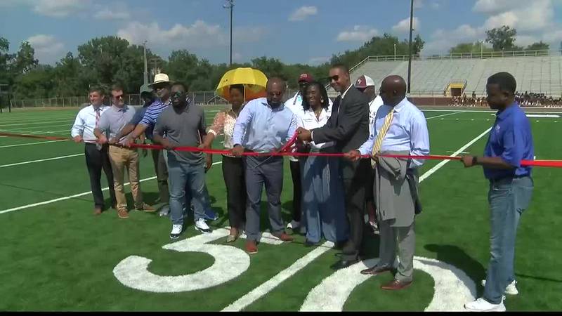 City officials cut the ribbon on new turf field