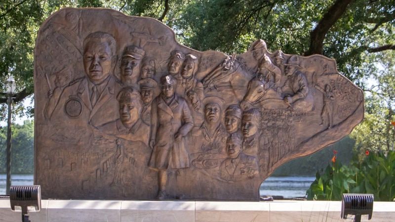 Louisiana Heritage Monument honoring African American Veterans