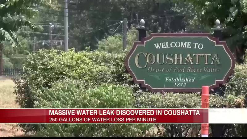 The leak was causing the town to lose about 250 gallons of water per minute.