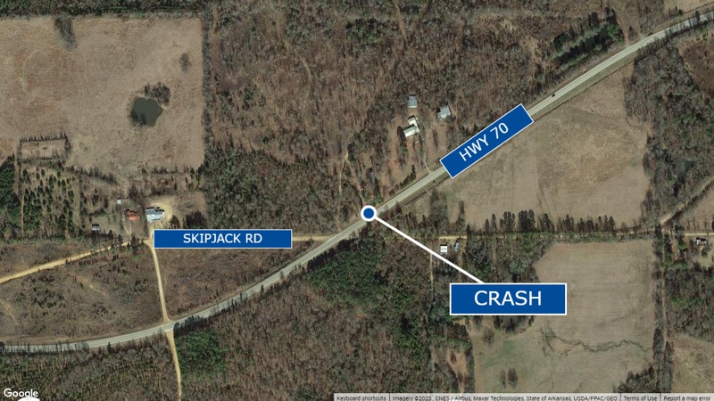 An Idabel woman was flown to the hospital in critical condition after a crash Sunday morning.